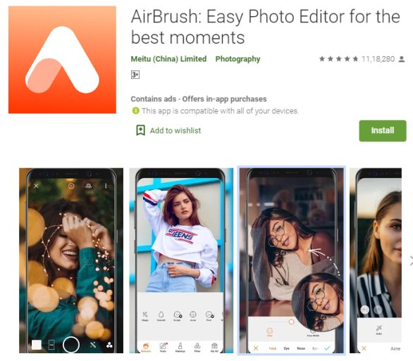 AirBrush - Best Photo Banane Wala Apps