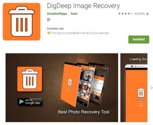 DigDeep Image Recovery