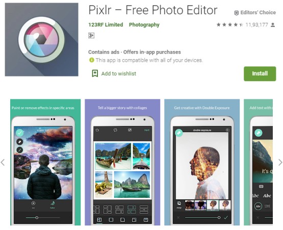 Pixlr - Best Photo Banane Ka Apps