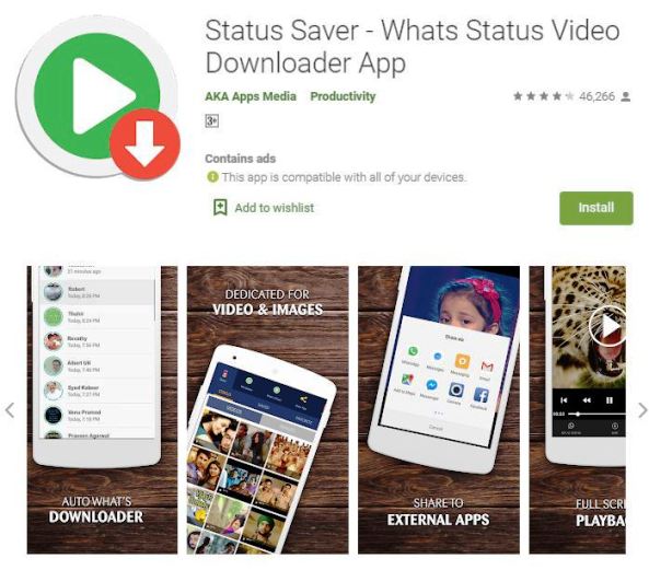 Status Saver App For Status For Whatsapp